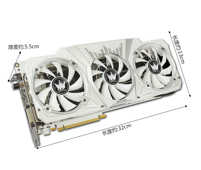 影驰gtx760名人堂尺寸：性能强劲，外观高贵  第2张