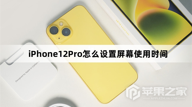 iPhone12Pro怎么设置屏幕使用时间_iPhone12Pro设置屏幕使用时间方法  第1张