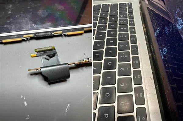 苹果MacBook Pro被曝灰尘门：屏幕出现紫色垂直线  第2张