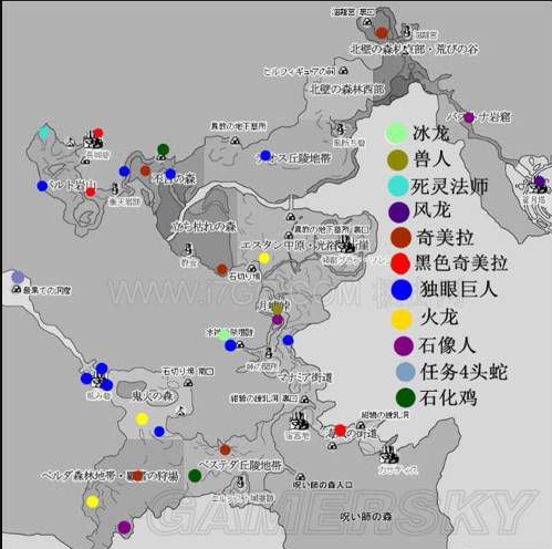 【必看】御龙在天游戏中，怪物分布图大揭秘  第2张