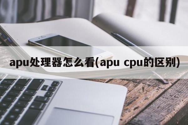 apu处理器怎么看(apu cpu的区别)  第1张